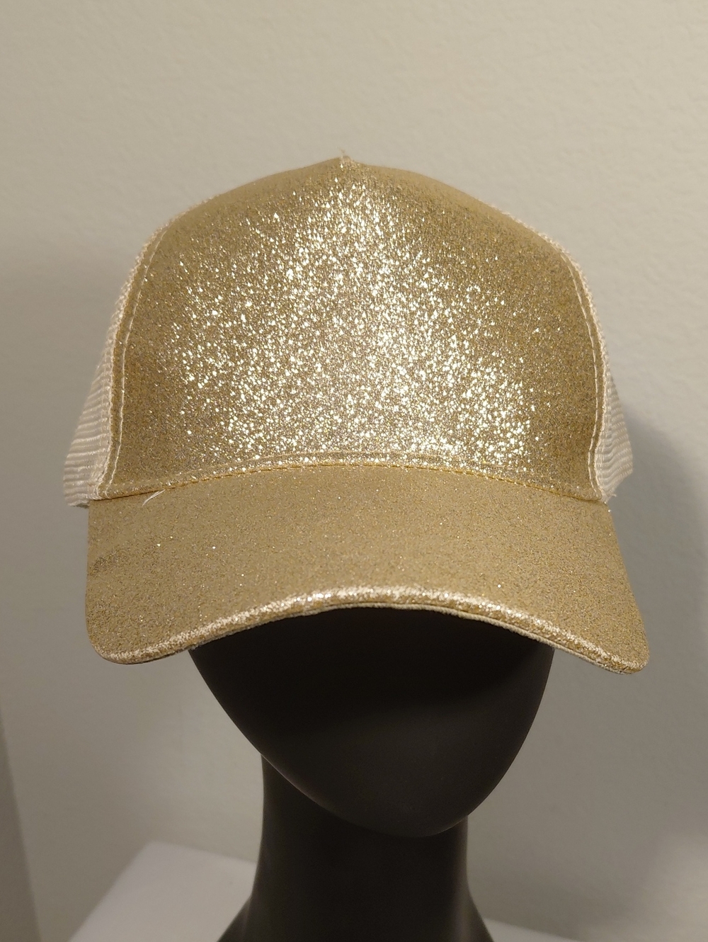 Gold Glitter Trucker Cap